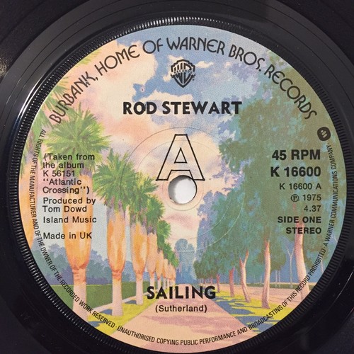 Rod Stewart Sailing Stone Cold Sober 7 Inch UK Import Single Vinyl Records 1975 - Picture 1 of 6