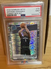 2020 Donruss Optic Target Box Set Anthony Edwards RC #151 Pulsar Prizm PSA 9 MT