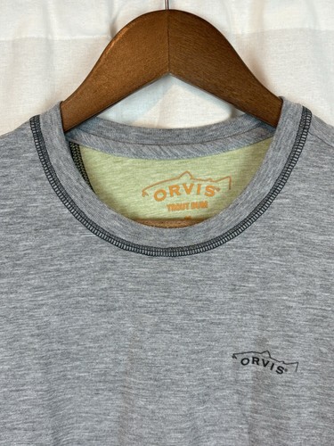 Camiseta Orvis Troutbum gris medio manga larga - Imagen 5 de 7