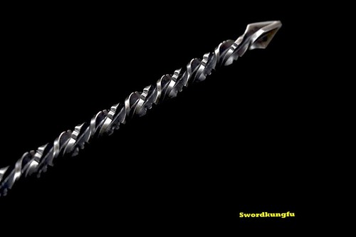 80CM Stahlgriff Kampfbereit Speer Schwert Edelstahl Speerspitze Jagd Dao - Bild 6 von 9