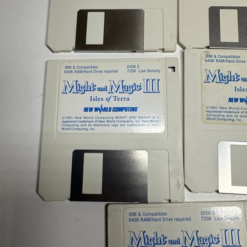 Might and Magic III 3 Isles Of Terra 3.5” floppy disks Only G4 - Picture 4 of 6