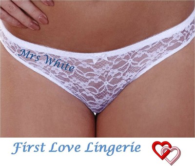 white knickers wedding