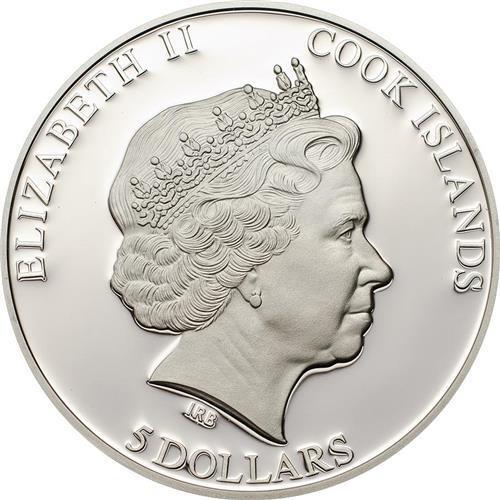 Cook Islands 2013 $5 Hollywood Legends IV Gregory Peck 25 g Silver Proof Coin - Bild 2 von 3