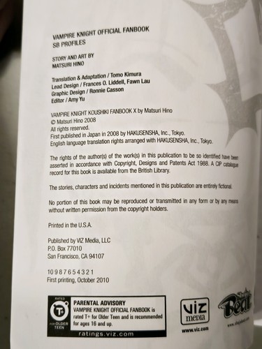 Vampire Knight Vols 1-15 by Matsuri Hino + VK Fleeting Dreams & Official Fanbook - Imagen 11 de 15