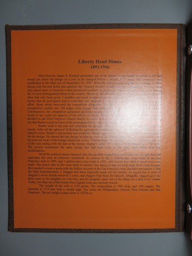 Barber Dime Starter Set (46 Coins) In New Dansco Album - Picture 2 of 14