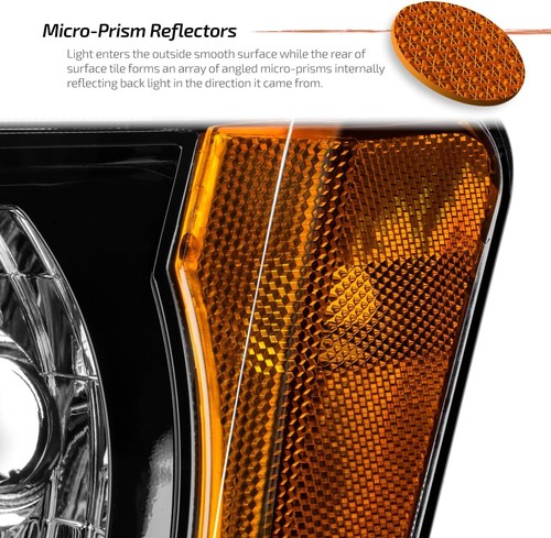 Headlight Set For 2009-2015 Nissan Xterra Halogen Driver & Passenger Side 05-15 - Picture 6 of 6
