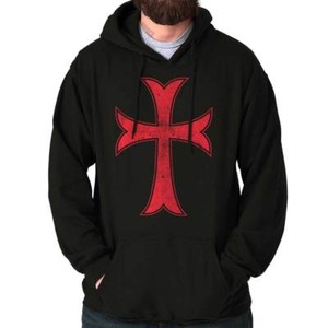 The Knights Templar Mens Sweatshirts Pullover Crew Neck Sweatshirt