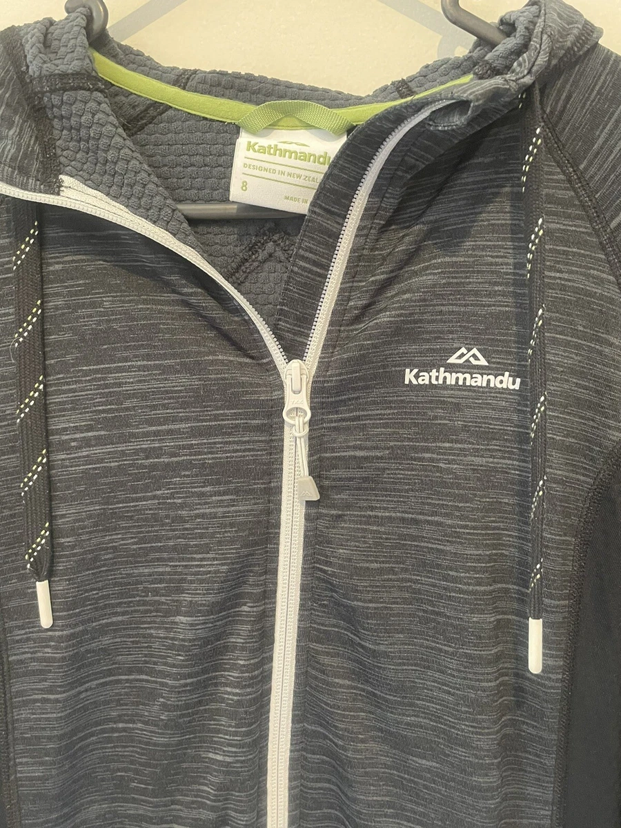 Kathmandu Acota Women s Hooded Jacket Black Marle Like New 8 eBay