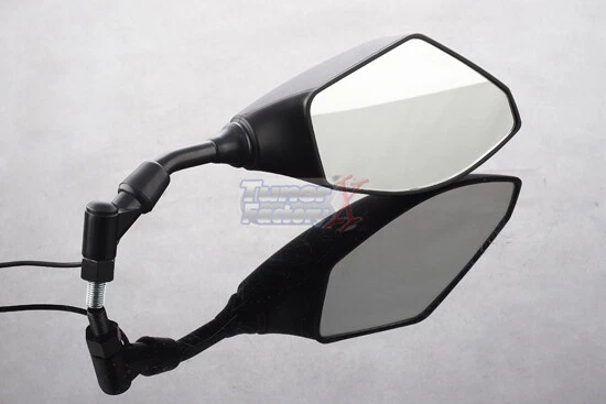 ESPEJOS RETROVISORES LED INTEGRADOS Black FIT Honda Dominator PCX125 FJS600 Silver Wing 10 mm Foto 3 de 4