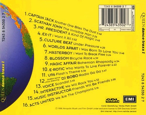 Various Queen Dance Traxx I CD, Album 1996 Euro House (NM or M- / NM or M-) - Imagen 2 de 5