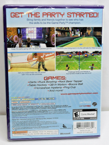 Game Party In Motion Microsoft Xbox 360 2010 Sealed - Picture 3 of 5