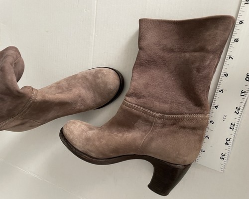 Botas para mujer Fiorentini + Baker de cuero de gamuza marrón tacón alto talla 6,5 - Imagen 8 de 12