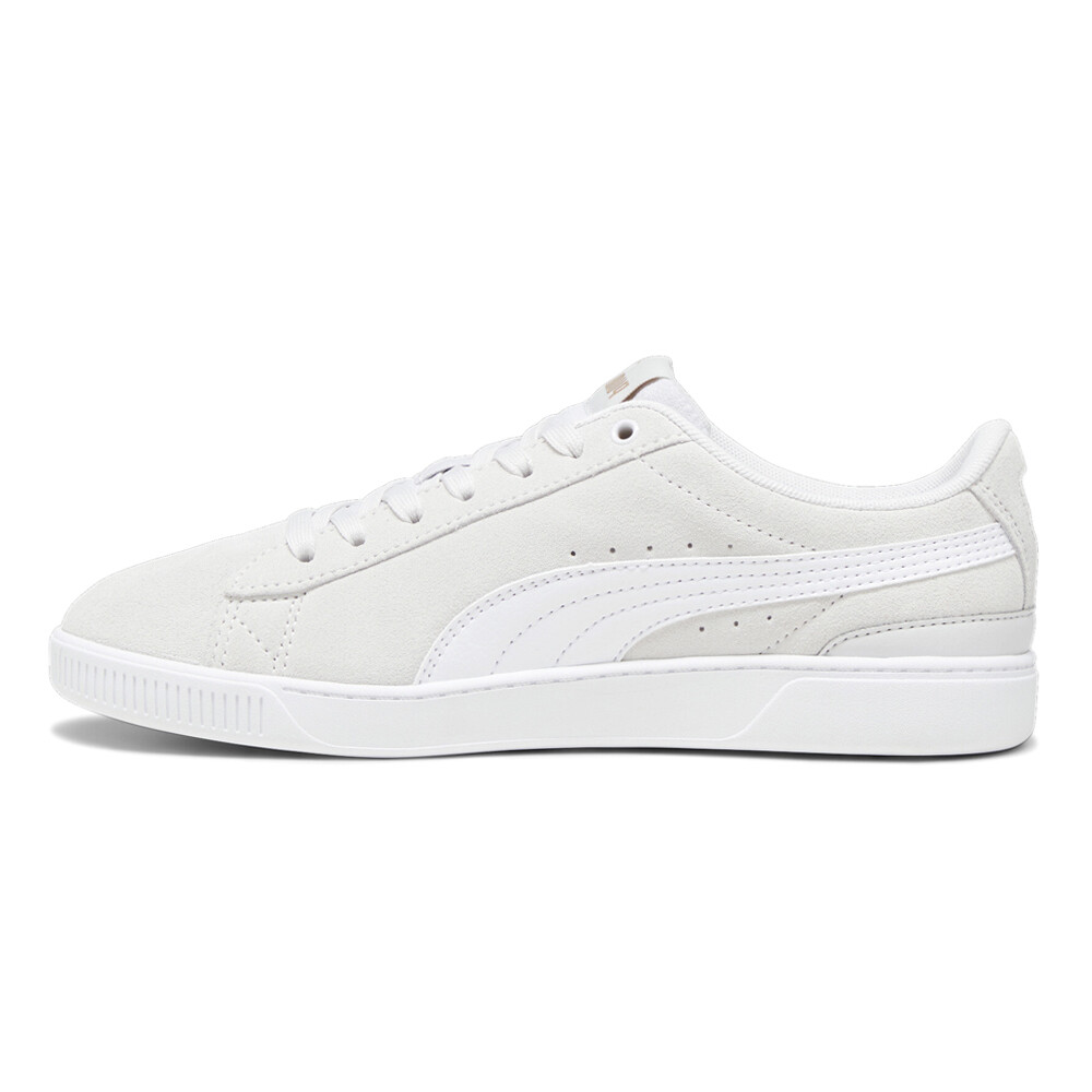 ユキコ PUMA Vikky V3 Lace Up Womens Grey, White Sneakers Casual