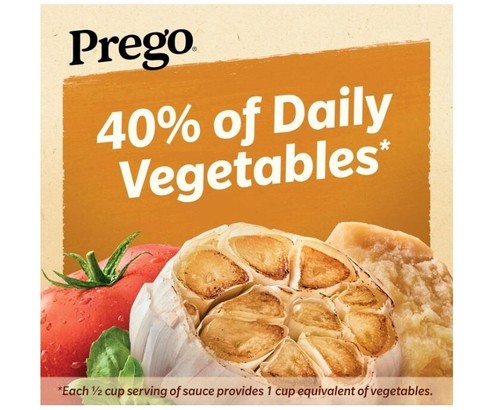 Prego Pasta Sauce Italian Tomato Sauce Roasted Garlic Parmesan Cheese 24 oz Jar - Picture 4 of 5