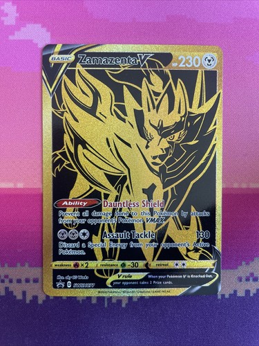 Pokemon Card Zamazenta V SWSH077 Black Star Promo Full Art Near Mint Condition
