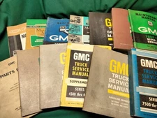 Lot of 13 Original Vintage 1960's GMC Automotive Service Manuals  **CLEARANCE**