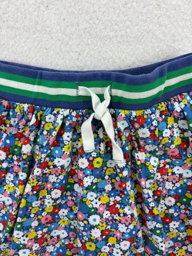 Boden Skirt Girls Size 8-9Y 134cm Blue Floral Print Ruffle Ribbed Waistband - Picture 2 of 9