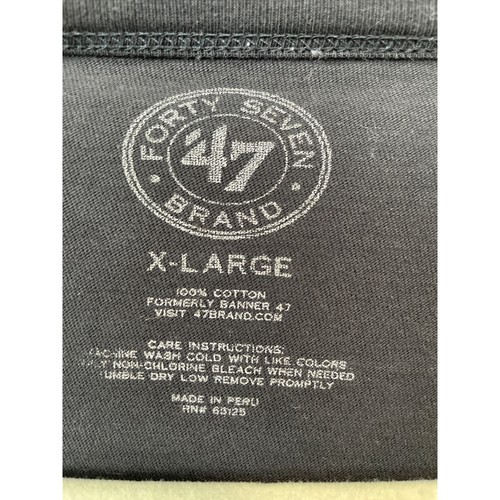 '47 Brand Vintage Vikings Football Long Sleeve Tshirt Herren XL Schwarz Baumwolle Basic - Bild 4 von 7