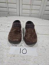 Dansko Eartha Suede Leather Slip On Clog ComfortDansko 4404062000 Women's Brown