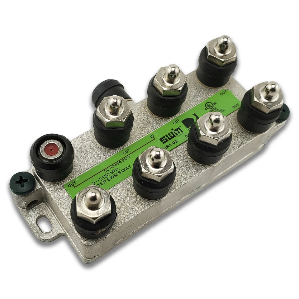 DirecTV AT&T 8-Way SWM Power Passing Coaxial Splitter - Image 2 of 4