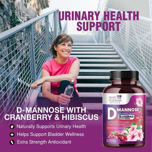 Mannose Natural Cleansing 1000 Mg, Urinary Health Support with Cranberry - Picture 8 of 8