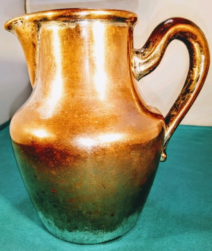 Alter Porzellankrug verkupfert und versilbert - Bild 1 von 6