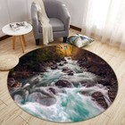 3D Forest River Stones N12265 Game Rug Mat Elegant Photo Carpet Mat Fay