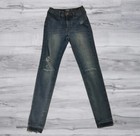 Old Navy 26" 芭蕾舞紧身裤蓝色弹力破洞牛仔裤青年女孩尺码 14/22 