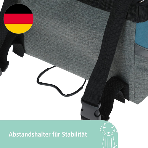 Kerbl Pet Pet Fahrradtasche Vacation, Fahrradkorb Für Kleine Hunde Und Katzen Bi - Bild 2 von 12