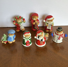 Lot of 7 Lucy & Me Enesco Christmas Teddy Bear Figurines