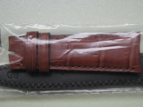Genuine Iwc Portofino Crocodile Montre Bracelet 20 Mm Marron 20/16 Neuf Iwa20083 - Picture 4 of 5