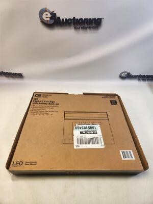 Commercial Electric 4.8-Volt Edge Lit Integrated LED Red Exit Sign