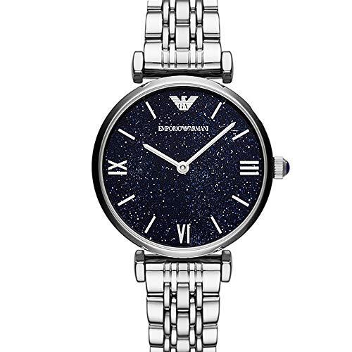 Emporio Armani AR11091 Herren Schwarz Edelstahl Analog Uhr Neu - Bild 1 von 1