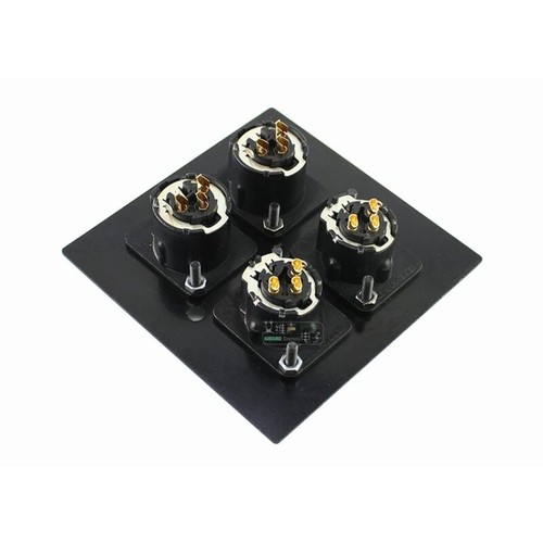 1Pcs 4-bits wall 86 information box panel XLR male and female Yongsheng NC3FD-LX - Picture 2 of 8