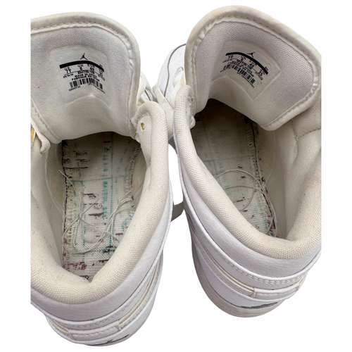 Nike Air Jordan 1 Mid BG Sneaker Shoes 7Y White 554725-120 Athleisure Basketball - Picture 11 of 14