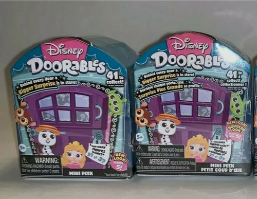 2 pk Disney Doorables series 5 Mini Peek Surprise Figures Christmas gift stuffer - Picture 2 of 4