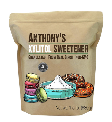 Edulcorante de xilitol, 1,5 lb, hecho de abedul, sin gluten, apto para cetogénicos, no transgénico - Imagen 9 de 12