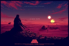 Star Wars A New Hope VARIANT by Sam Mayle  24x16 Mondo #x/150