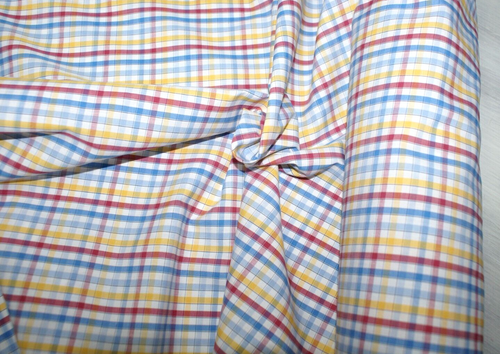 3m Lots -BROOKLYN Plaid Check Cotton Fabric, 152cm Wide, Light Weight - Picture 5 of 7