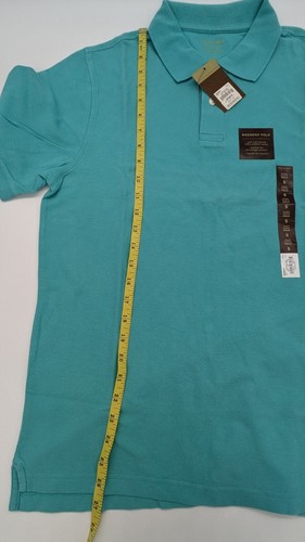 *New* With Tags Croft & Barrow Mens Small Weekend Short Sleeve Polo Turquoise - Picture 11 of 12