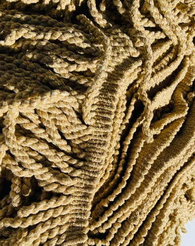 14+ Yards Bomar 9" Latte farbige Edelmetall für Polsterverkleidung - reiche Textur - Bild 3 von 5