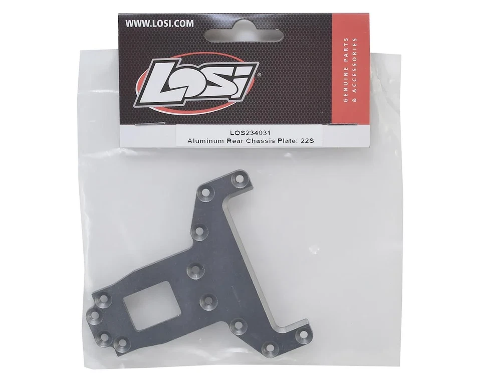 NEW Losi 22S Short Course Truck SCT Aluminum Rear Chassis Skid Plate - LOS234031 - Image 2 of 2