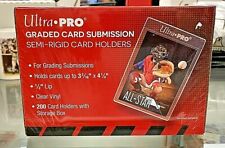 Ultra Pro 43000 Graded Card Submission Semi-Rigid 1//2/" Lip Tall Sleeves 200ct