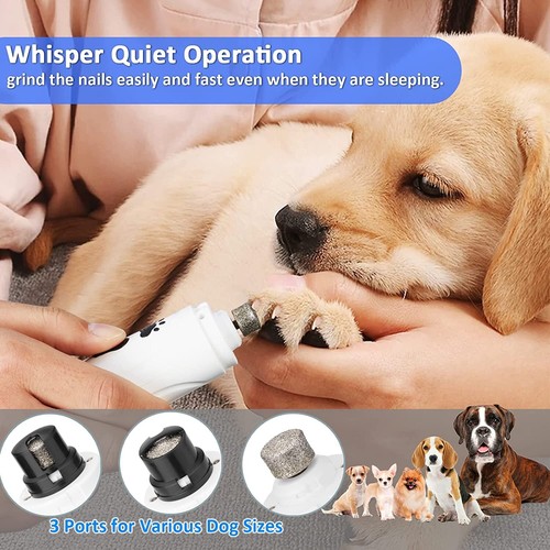 Amoladora De Uñas Recargable De 3 Velocidades Con Cortaúñas Para Perros y Gatos - Imagen 8 de 8