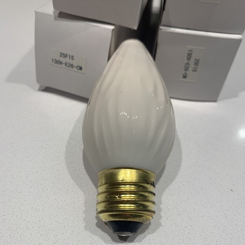 Lot of 5 Generic 25W 130V 25F15 Incandescent Light Bulbs Medium Base Cool White - Picture 5 of 6