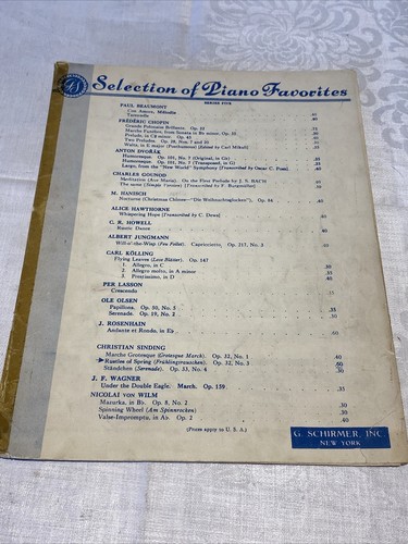 Vintage Sheet Music Lot Of 8, Classic Music, Vocal, Piano, G. Schirmer, Inc.  NY - Picture 22 of 24