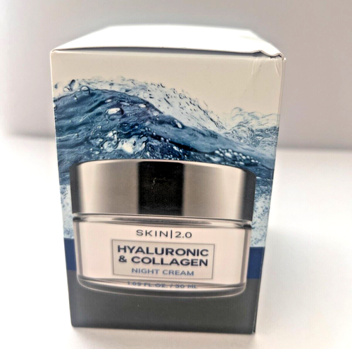 Crema notte ialuronica e collagene skin 2.0 idratante paffuti vegan 1,69 fl oz ~ - Foto 5 di 6