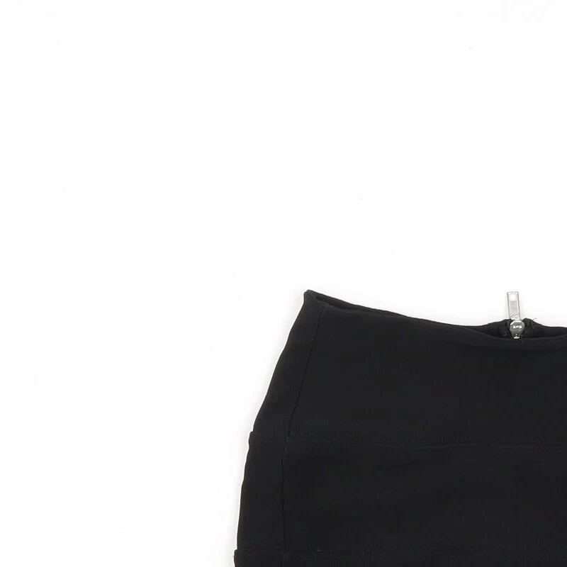 Quiz Womens Black Polyester Blend A-Line Skirt Size 10 - Image 3 of 4