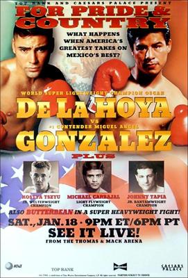 Original Oscar DeLaHoya vs. Miguel Angel Gonzalez Boxing Fight