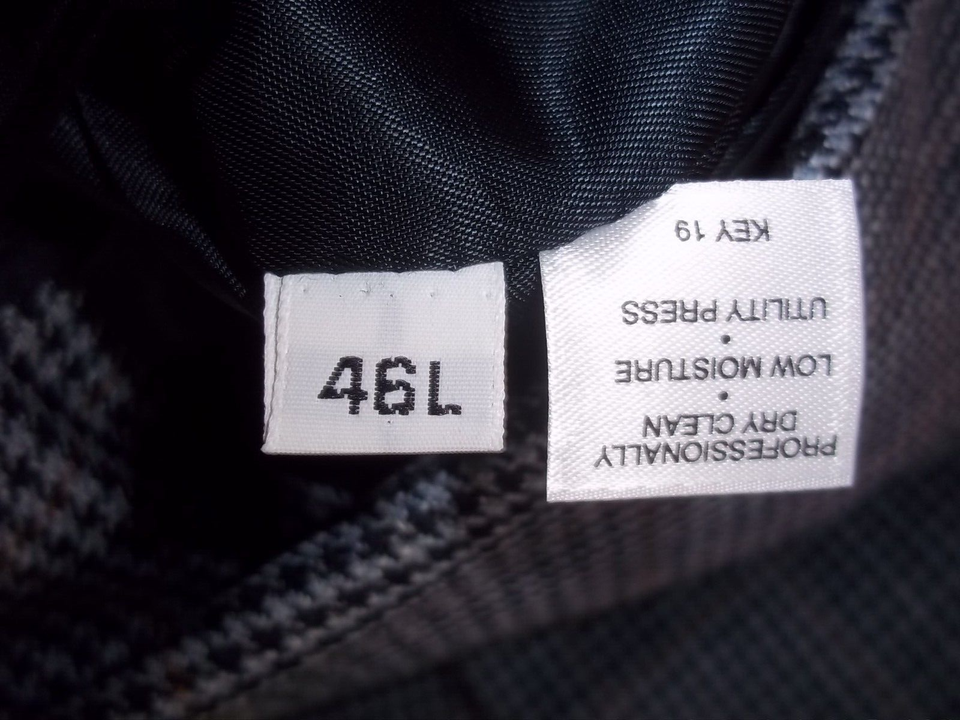 Burberry Blue Check/ Plaid 2 Buttons Wool Jacket, Sports coat 46L eBay